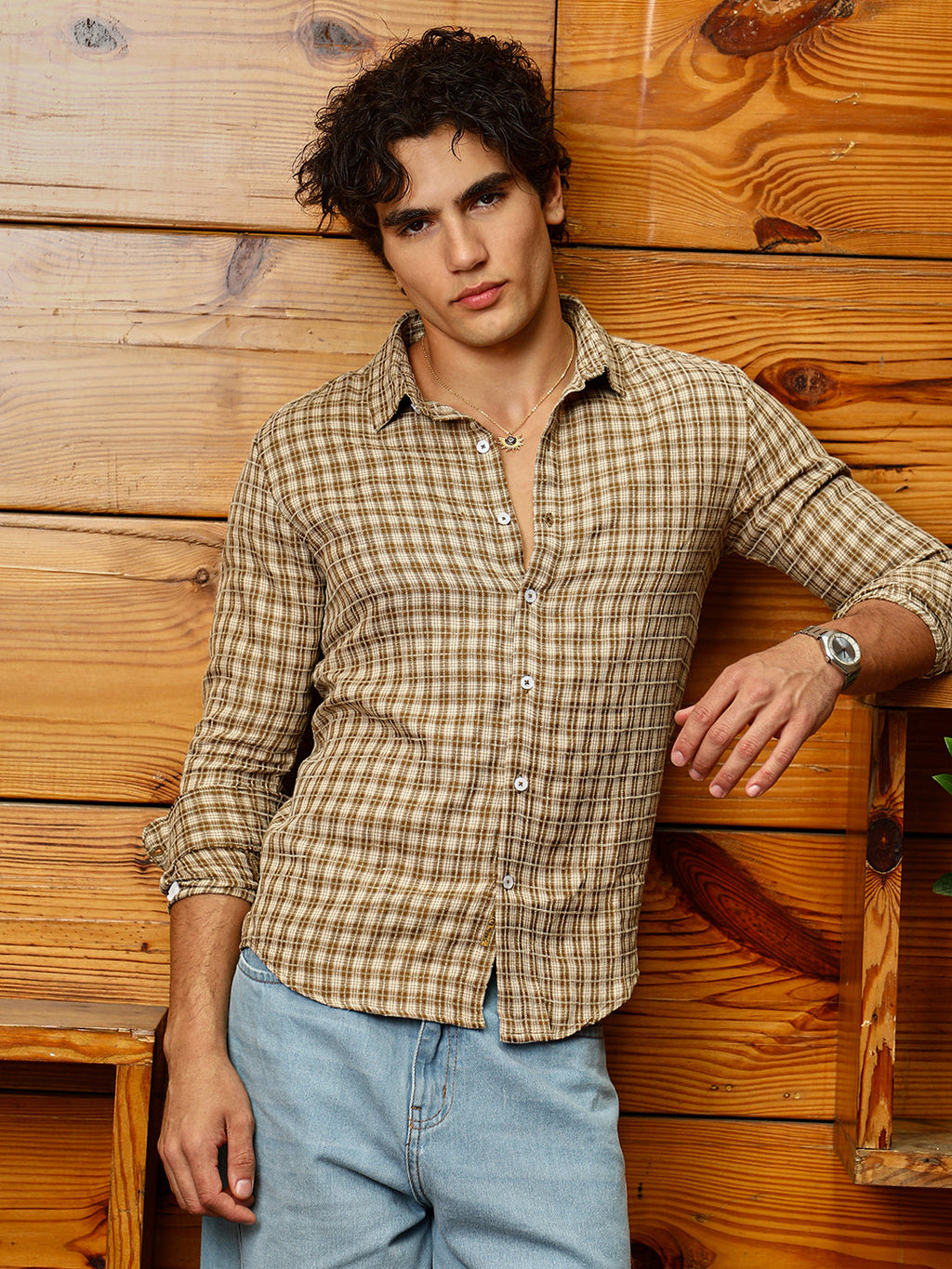 Micro-Plaid Shirt