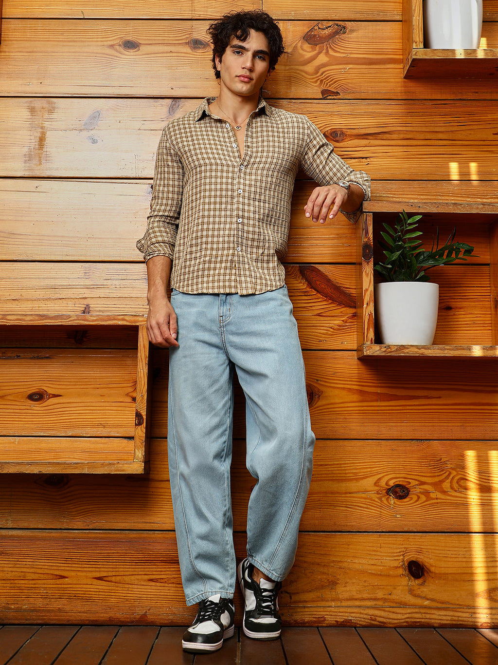 Micro-Plaid Shirt