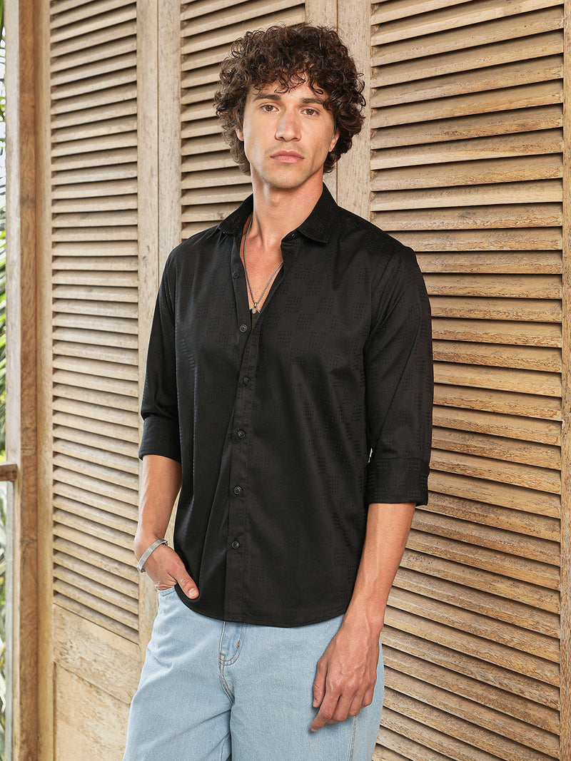 Dotted-Cuboid Shirt