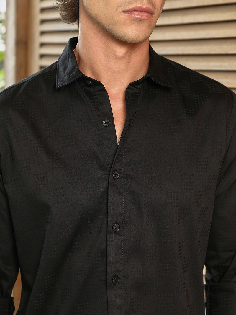 Dotted-Cuboid Shirt