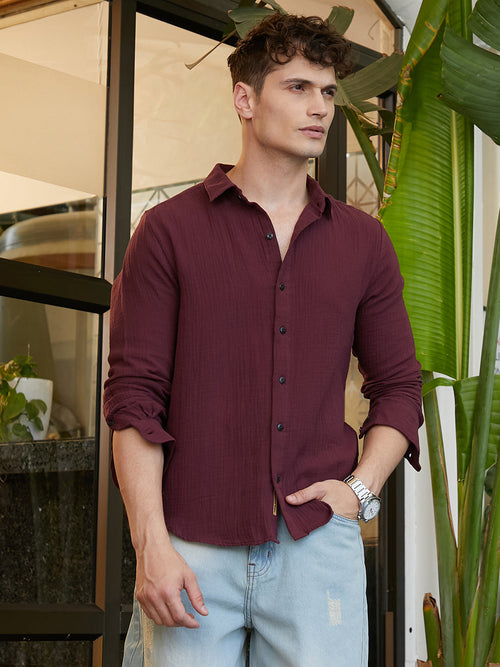 Muslin Breezy-Weave Shirt