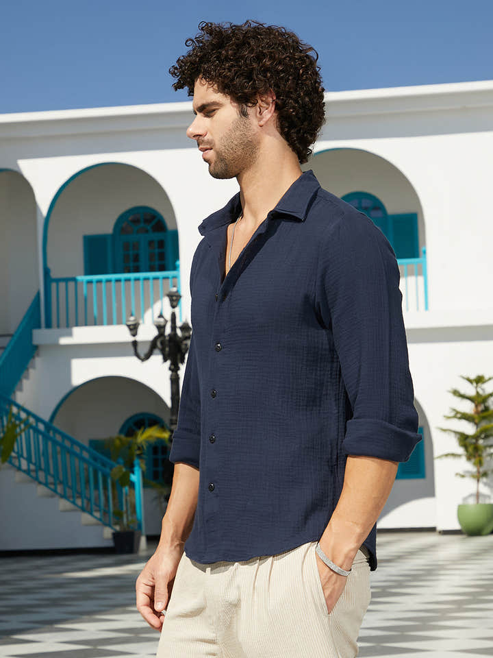 Muslin Breezy-Weave Shirt