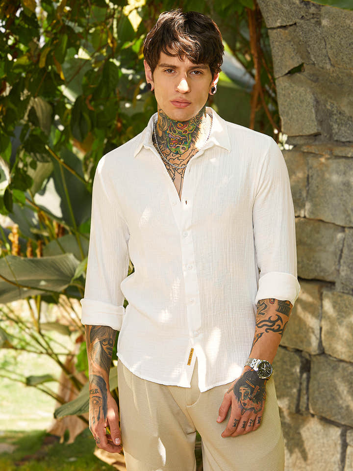 Muslin Breezy-Weave Shirt