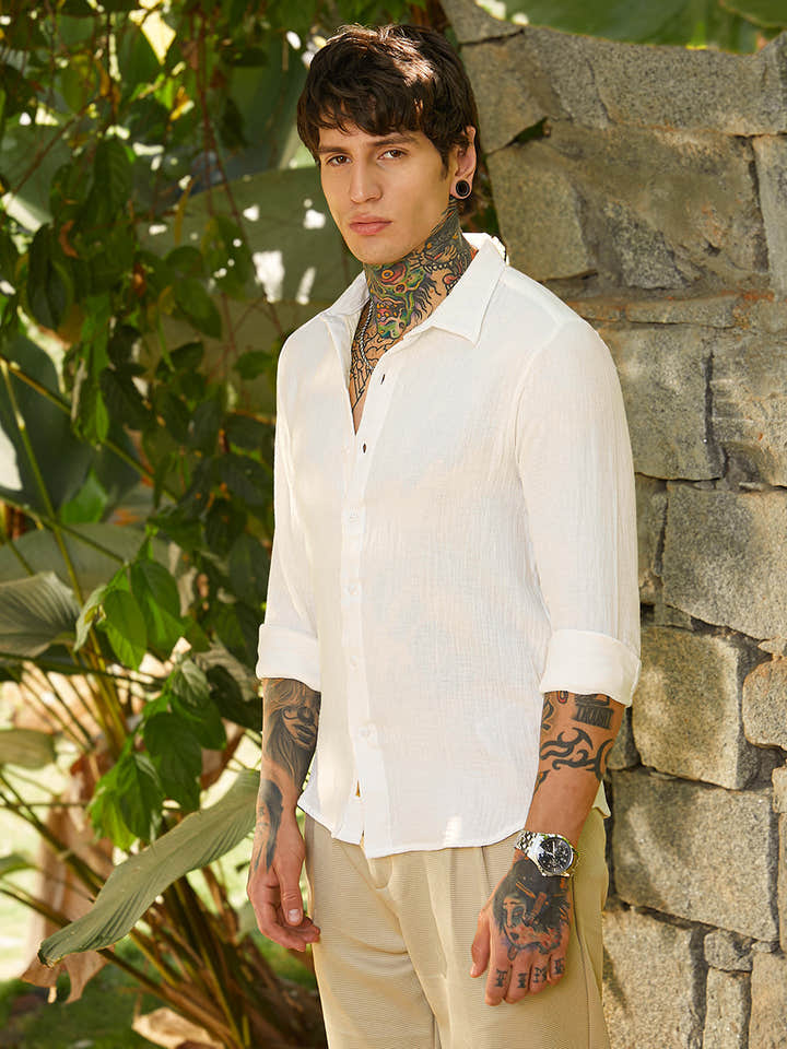 Muslin Breezy-Weave Shirt