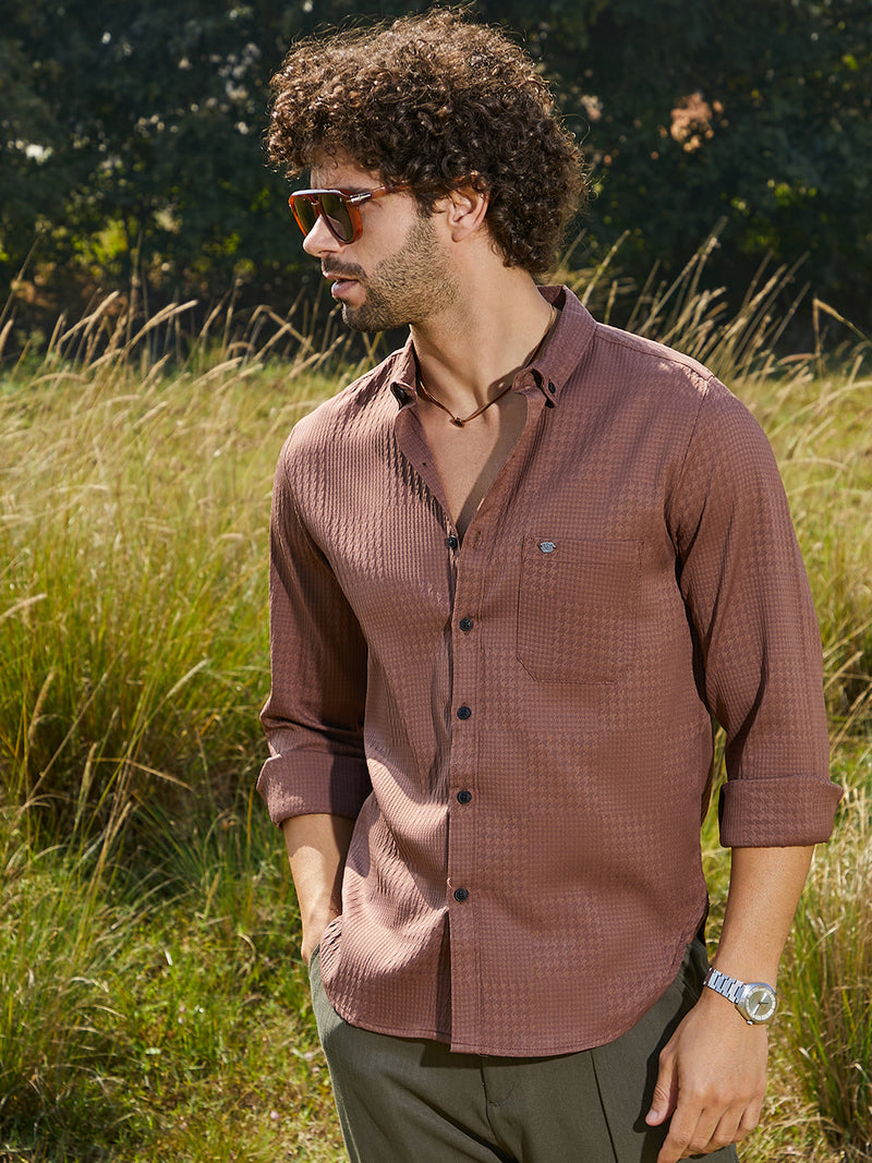 Houndstooth-Tactile Shirt
