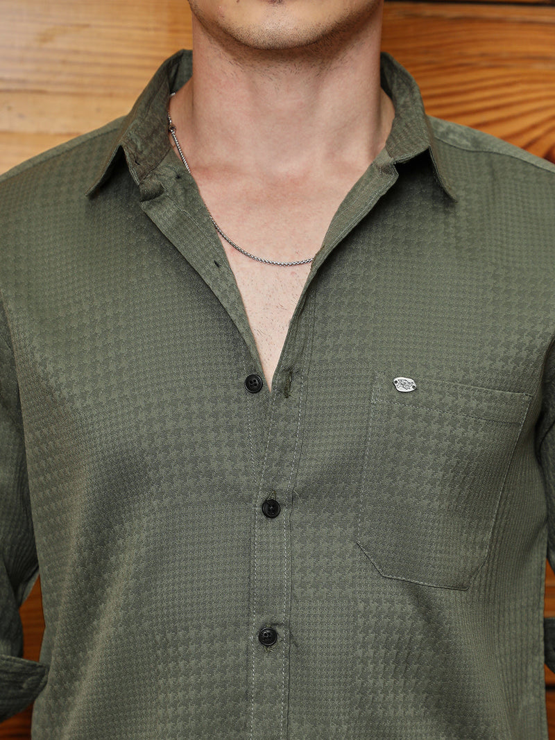 Houndstooth-Tactile Shirt