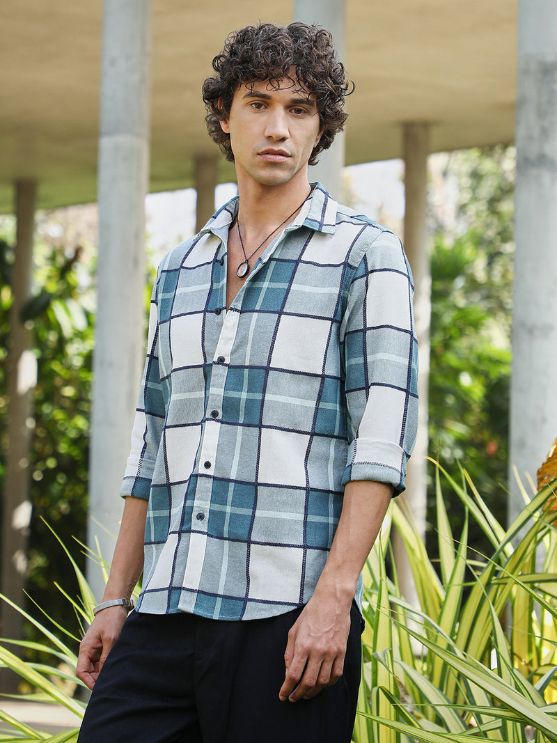 Overlaping Check Shirt