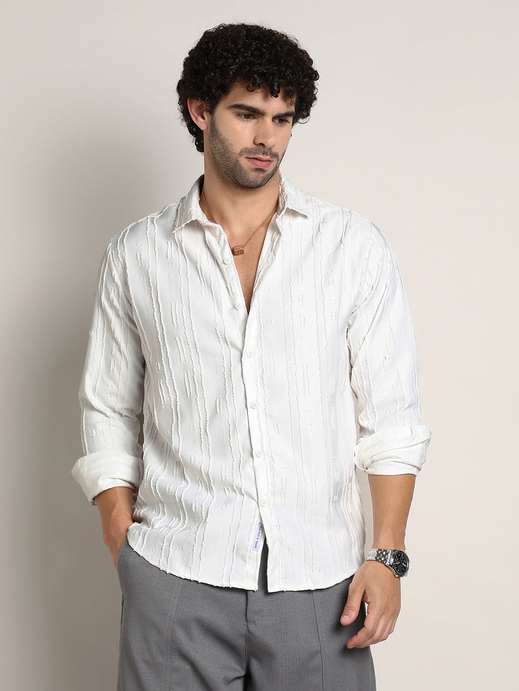 Ripple-Edge Shirt