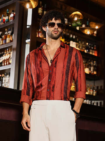 Dark-Tone Brushed Shirt