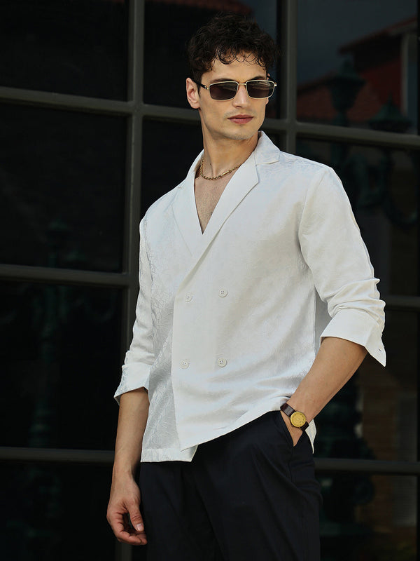 Double-Breasted Moziac Shirt