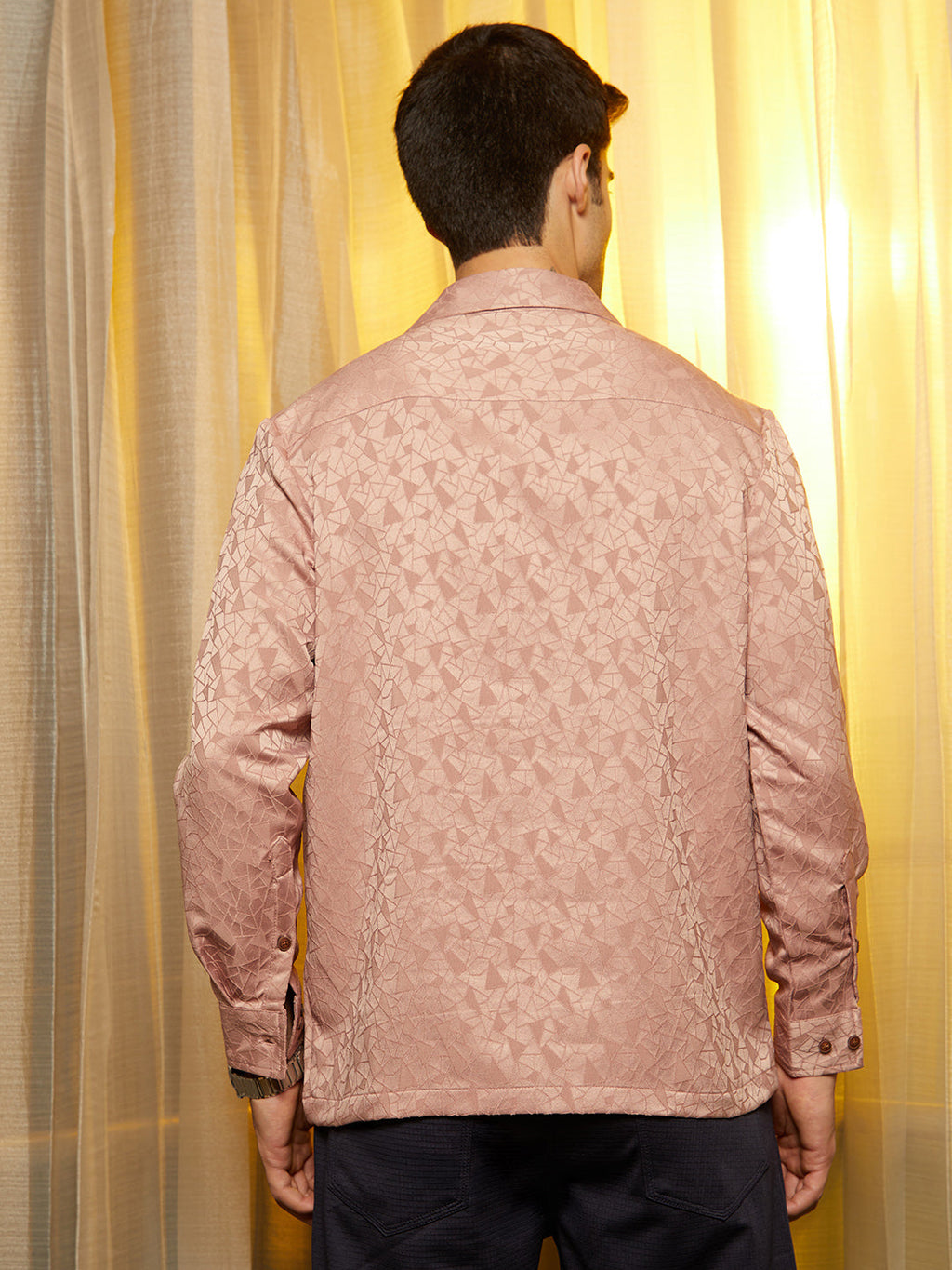 Double-Breasted Moziac Shirt