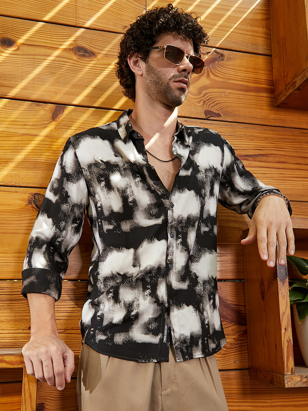 Textured Brushwork Shirt