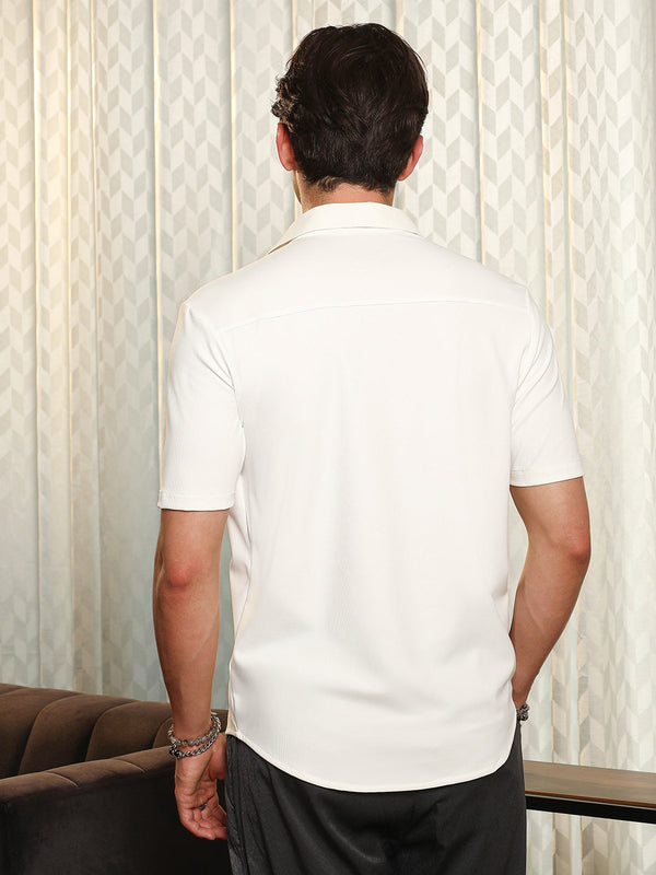 Seamless Waffle-Knit Shirt