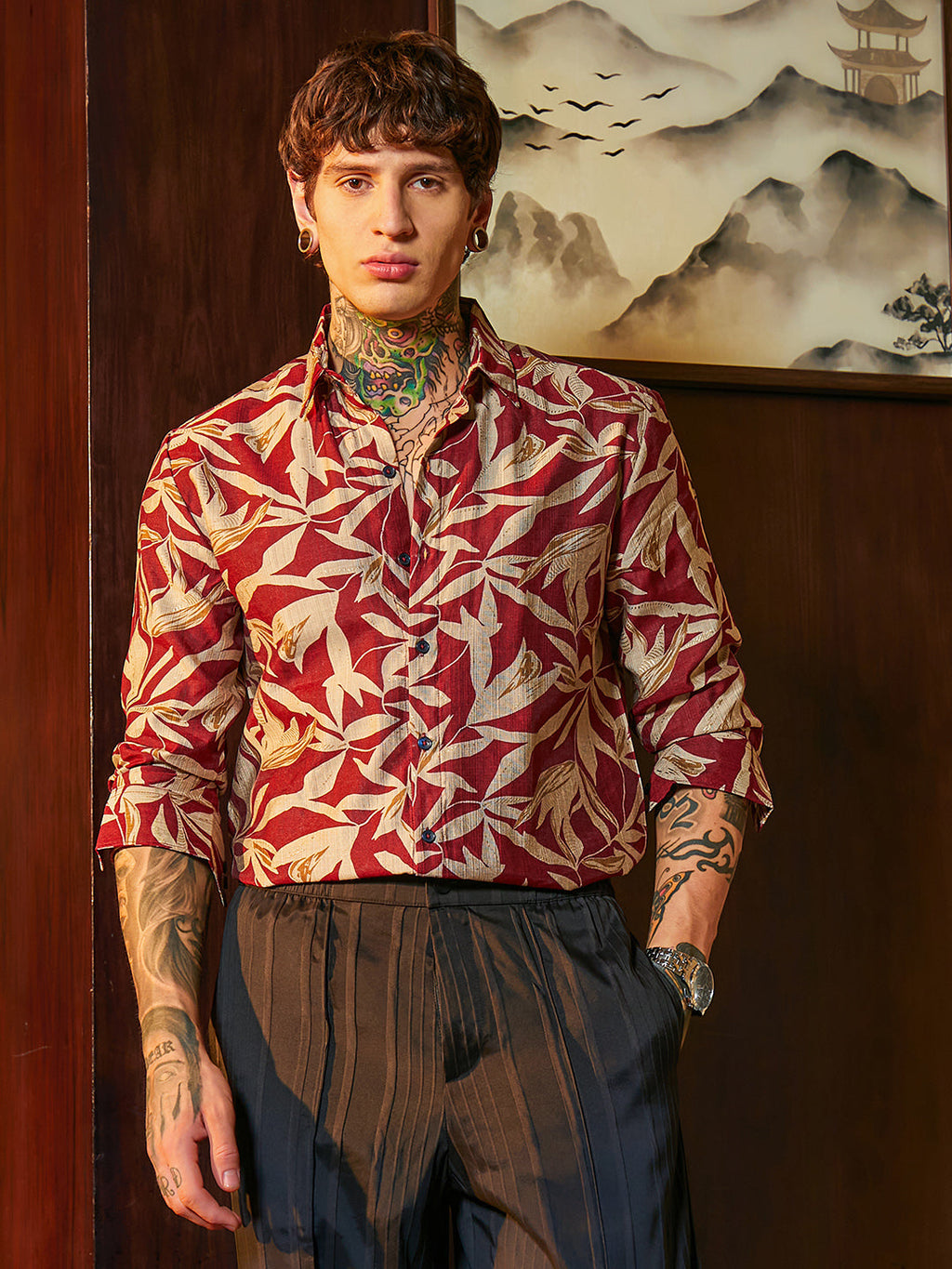 Flore Noir Shirt
