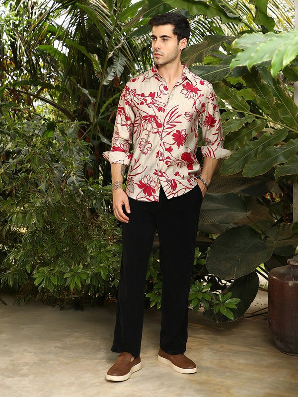 Freesia-Imprint Shirt