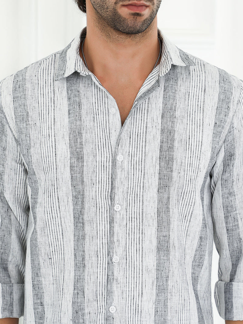 Pincandy-Striped Regular Shirt