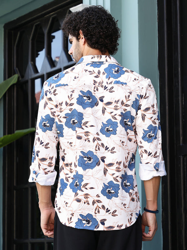 Vivid-Bloom Tactile Shirt