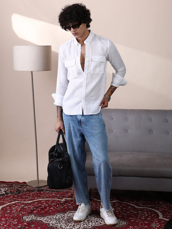 Open-Weave Utility Shirt