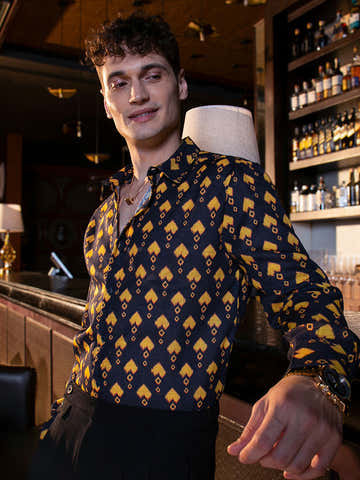 Indie Block-Print Shirt