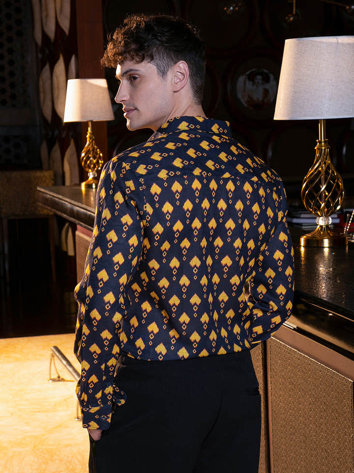Indie Block-Print Shirt