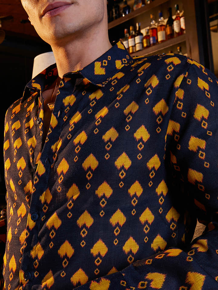 Indie Block-Print Shirt