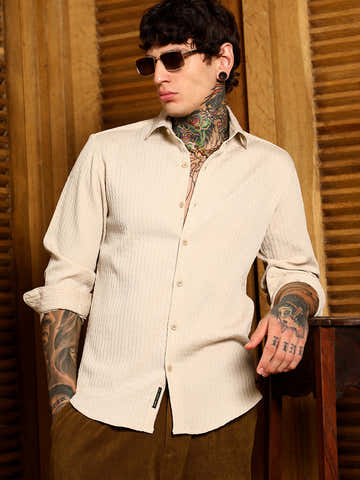 Braid-Lined Tactile Shirt