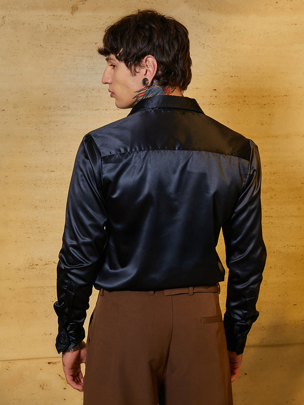 Solid Satin Shirt