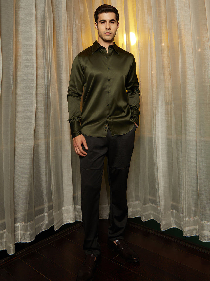 Solid Satin Shirt
