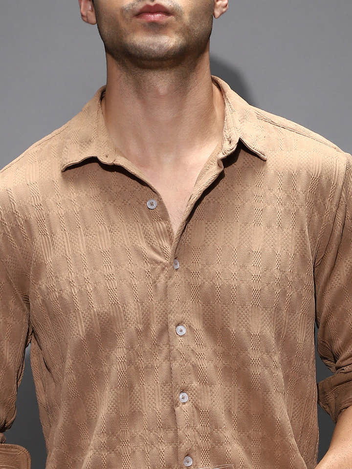 Braided-Knot Tactile Shirt