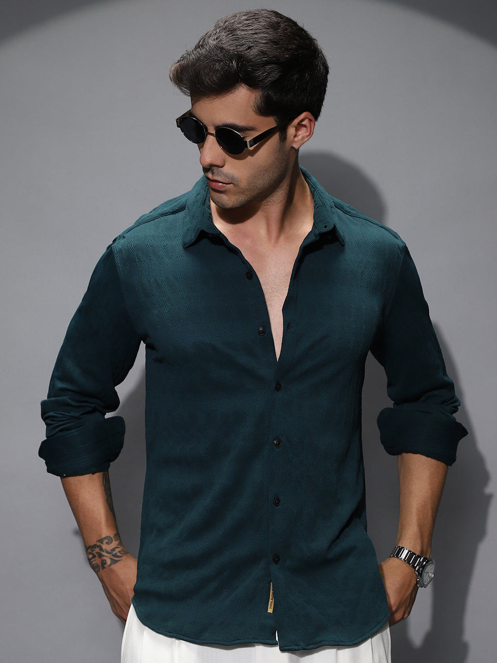 Braided-Knot Tactile Shirt