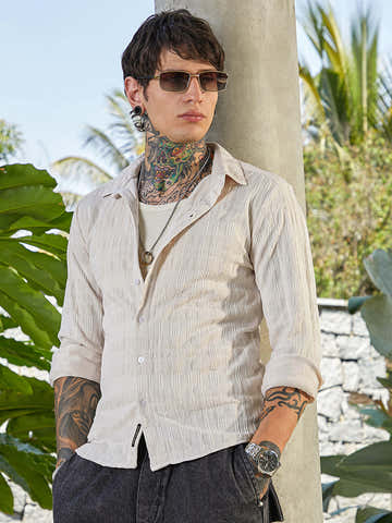 Braided-Knot Tactile Shirt