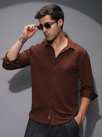 Cube-Textured Shirt