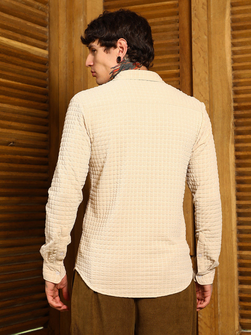 Cube-Textured Shirt