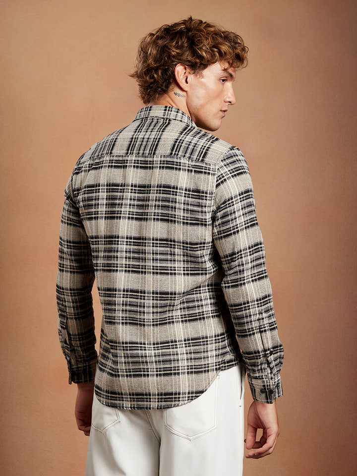 Static-Check Regular Shirt