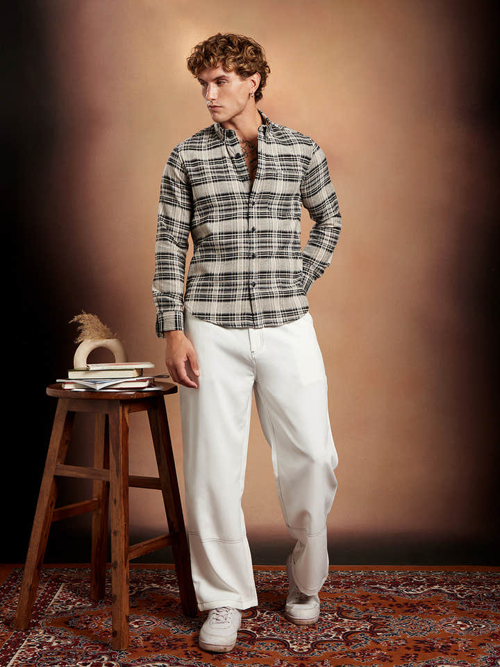 Static-Check Regular Shirt