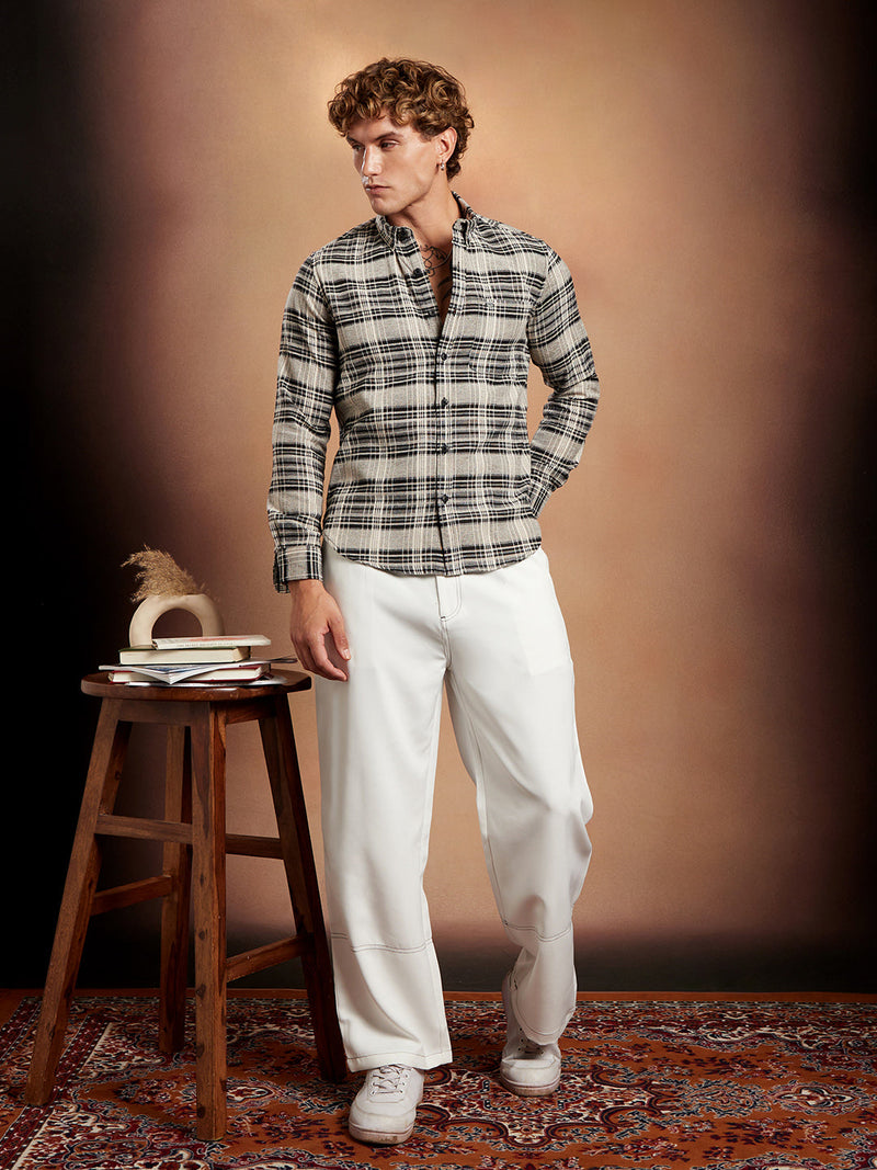 Static-Check Regular Shirt
