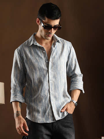 Distortion-Weave Shirt