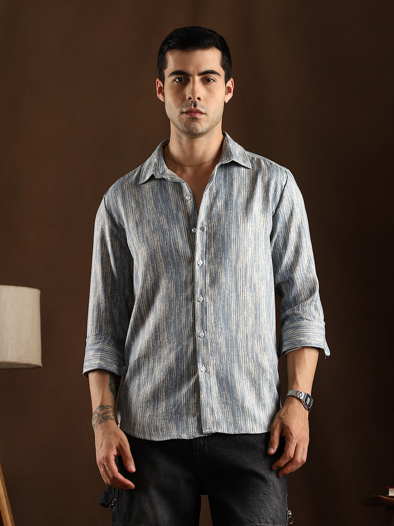Distortion-Weave Shirt