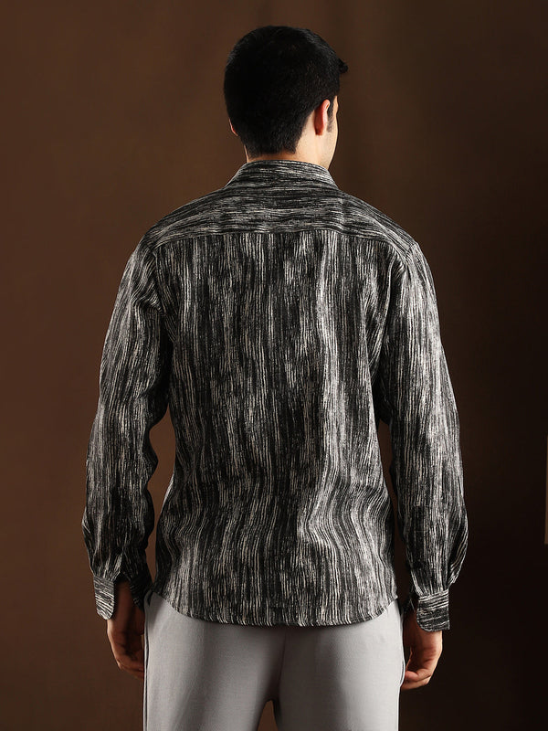 Distortion-Weave Shirt