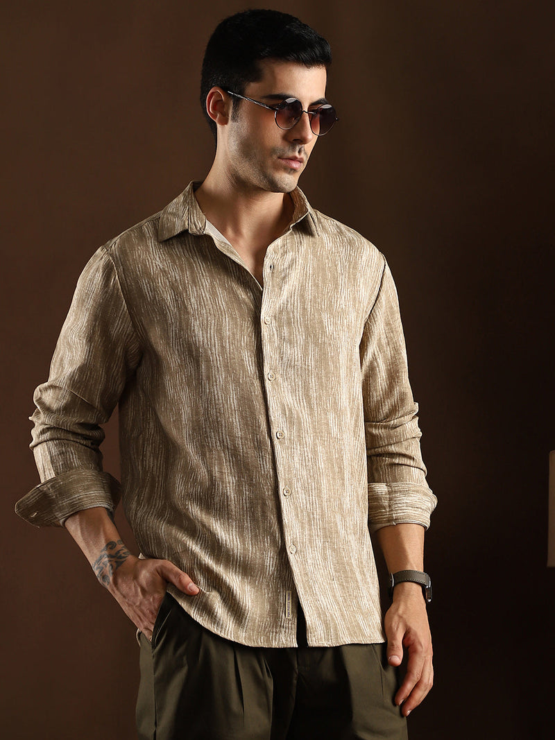 Distortion-Weave Shirt