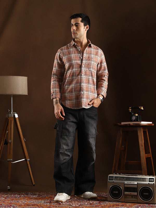 Tactile-Check Regular Shirt