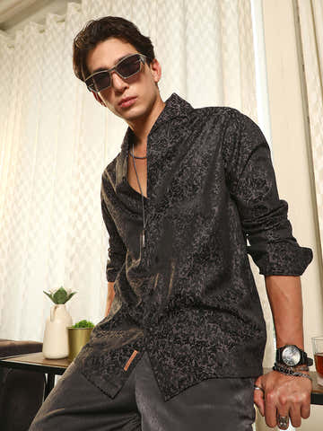 Splatter-Jacquard Shirt