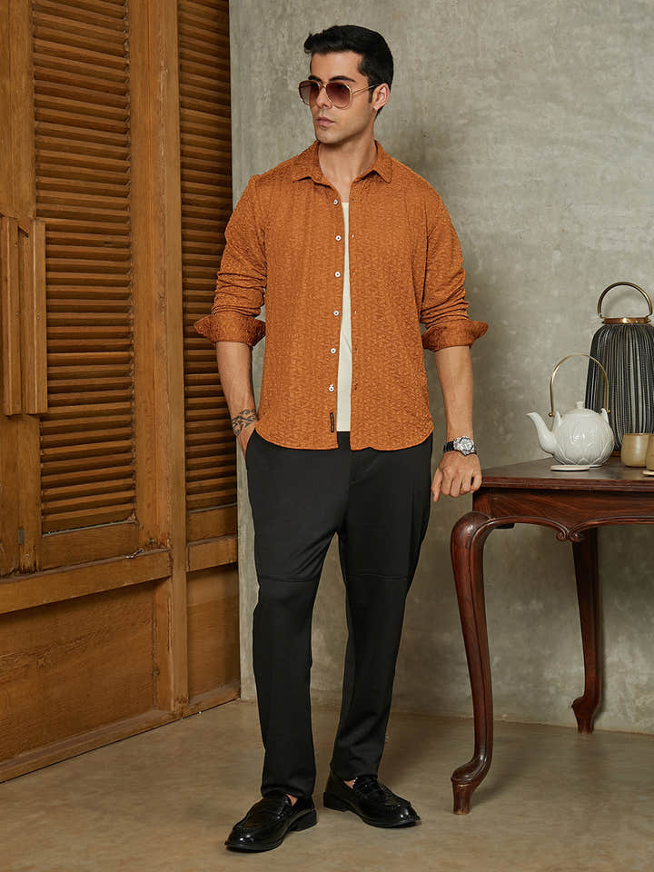 Bloom-Textured Shirt