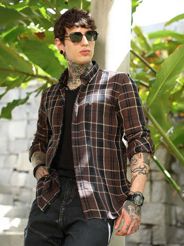 Tartan-Plaid Regular Shirt