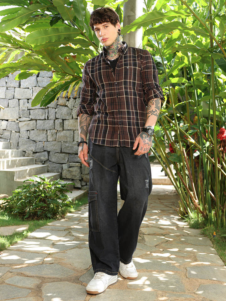 Tartan-Plaid Regular Shirt