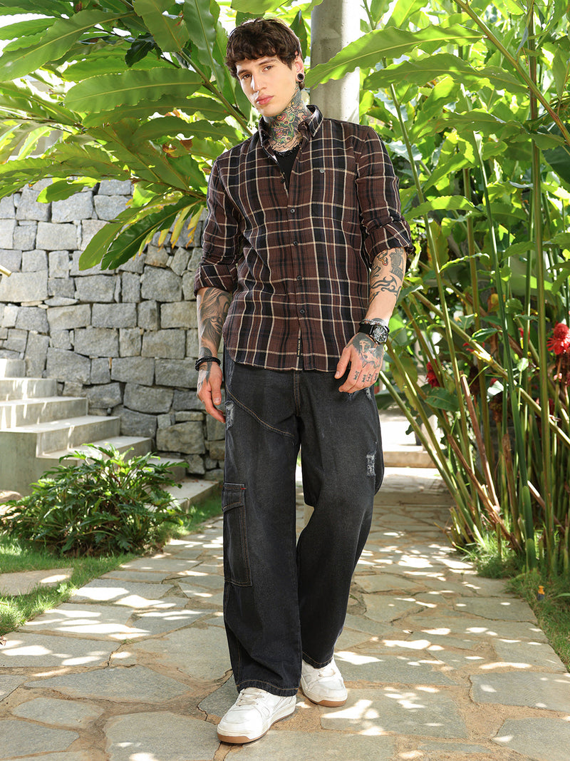 Tartan-Plaid Regular Shirt