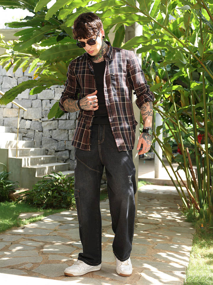 Tartan-Plaid Regular Shirt