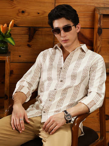 Indie-Stripe Jacquard Shirt