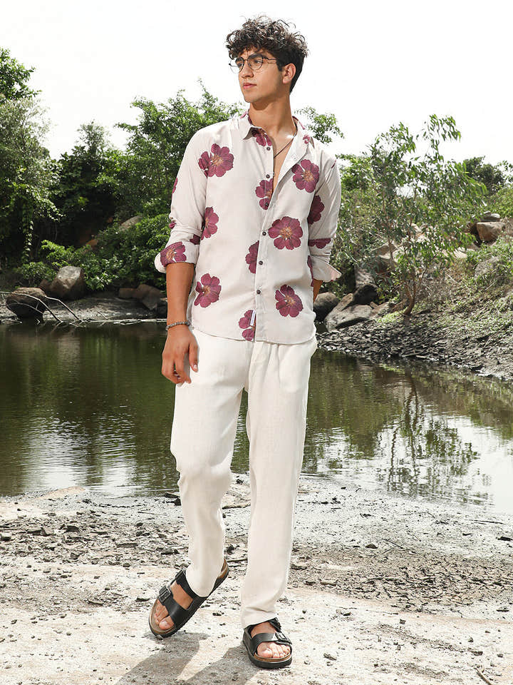 Blooming Flora Imprint Shirt