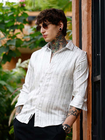 Grazed-Textured Shirt